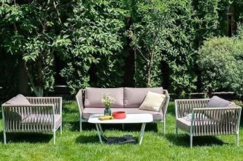 Лаунж-зона плетеная из роупа 4-местная 4sis