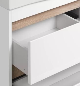 Тумба с раковиной Aquaton Нортон 100/раковина Беверли 100