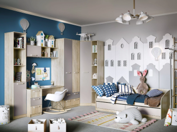 Шкаф для одежды Сильва Акварель НМ 013.02-03 М1 с ящиками