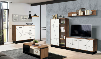 Гостиная Олимп Гамма комплектация 2 (54.08+54.09+54.11+54.05+54.06)