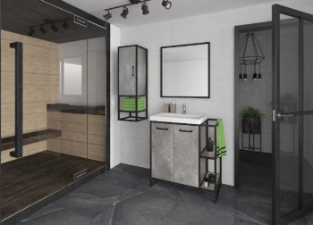 Тумба под раковину Style Line ЛОФТ 1.1 60/80 см Classic 60