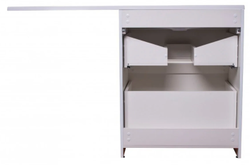 Тумба напольная Style Line Даллас 130 левая + Умывальник ESTETUS Даллас 1300*482 левый