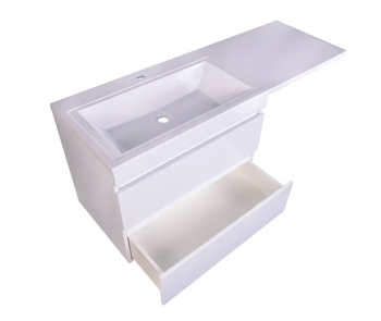 Тумба подвесная Style Line Даллас 140 + Умывальник Даллас 1400*482, левый