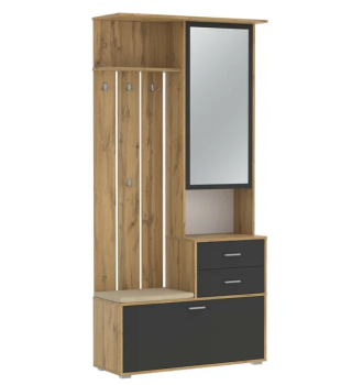 Дуб вотан/диамант серый/ткань: велюр велутто кремовый 18