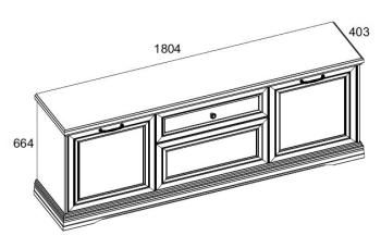 Тумба RTV Анрэкс VALENCIA 3D1S