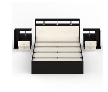 Кровать СВК Камелия 1400 + две тумбы