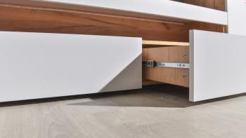 Гостиная Mobi Альба Комплектация № 7 Тумба под ТВ + Полка навесная 2шт + Тумба 2шт