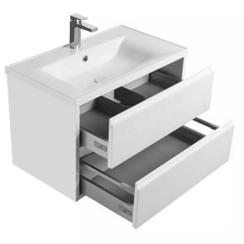 Тумба с раковиной Aquaton Римини 80 NEW/Раковина Айрис 80