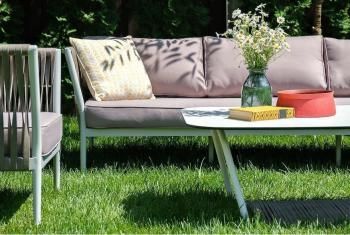 Лаунж-зона плетеная из роупа 5-местная 4sis