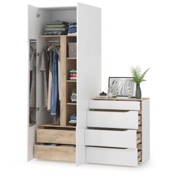 Шкаф двухстворчатый Mobi Муссон 13.198 + 13.97 Комод
