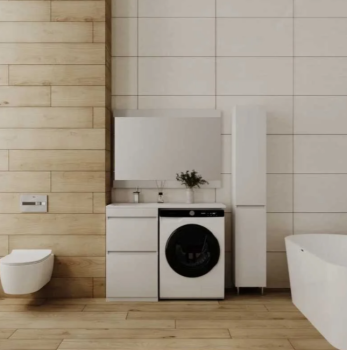 Тумба напольная Style Line Даллас 110 левый + Умывальник ESTETUS Даллас 1100*480 левый