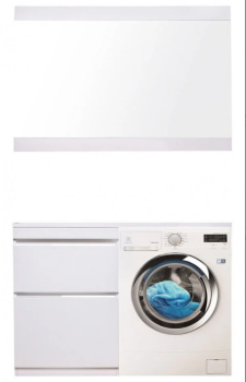 Тумба напольная Style Line Даллас 130 левая + Умывальник ESTETUS Даллас 1300*482 левый