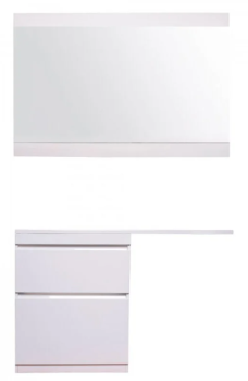 Тумба напольная Style Line Даллас 130 левая + Умывальник ESTETUS Даллас 1300*482 левый