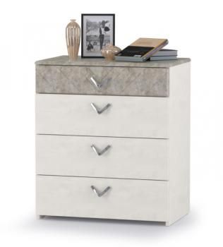 Комод Mobi Амели 13.106 + Стол туалетный 12.48 + Зеркало 03.240