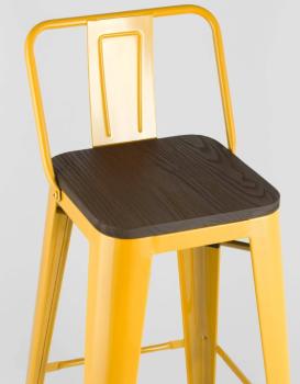 Стул барный STOOL GROUP TOLIX WOOD со спинкой