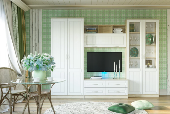 Гостиная Сильва Оливия комплектация 1 (НМ 040.60 +НМ 040.50 + НМ 040.48 + НМ 040.62)