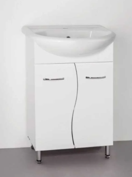 Тумба Style Line 12 под умывальник Уют 55 + Умывальник Уют 55