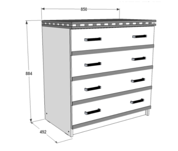 Комод FANT Ольга 13 ЛДСП