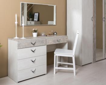 Комод Mobi Амели 13.106 + Стол туалетный 12.48 + Зеркало 03.240