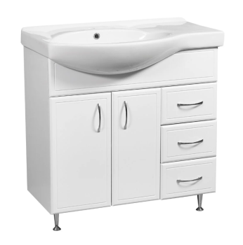 Тумба Stella Polar Концепт 80 3 ящ. правая