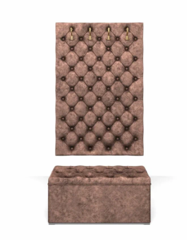 Прихожая Betel Мишель Панель вешалка Мишель 950+Пуф Мишель 950