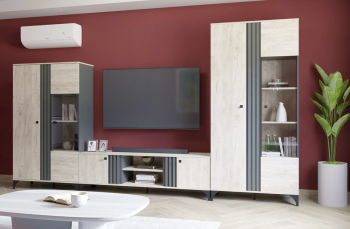 Гостиная Сильва Отис Комплектация 1 (НМ 040.10+НМ 040.11+НМ 040.28)