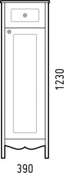 Шкаф-пенал Corozo Блюз 39