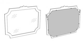 Зеркало Corozo Манойр 105