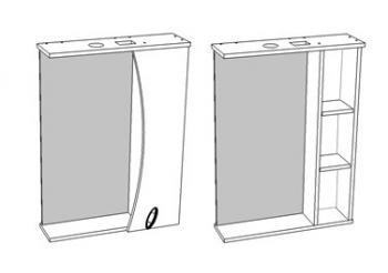Зеркало-шкаф Corozo Наина 60/С