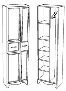 Шкаф-пенал Corozo Классика 50