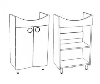 Тумба Corozo Ультра Флора 55 NEW