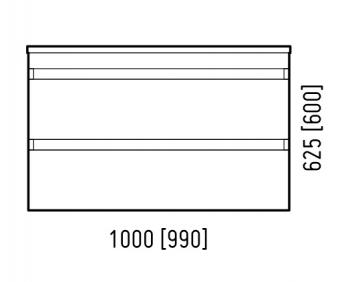 Тумба подвесная Corozo Алабама 100 Z2