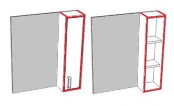 Зеркало-шкаф Corozo Спектр 50