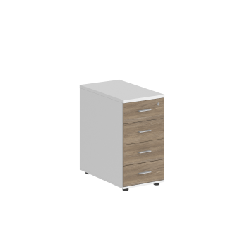 корпус: белый; фасады: дуб темный