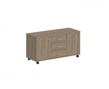 корпус: дуб темный; фасады: дуб темный