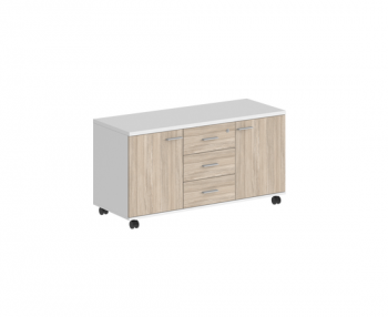 корпус: белый; фасады: дуб светлый