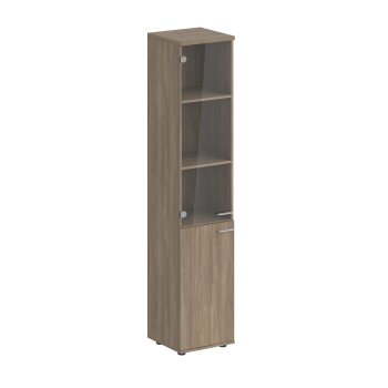 Шкаф высокий со стеклом Norden SG.812 левый