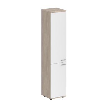 корпус: дуб светлый; фасады: белый