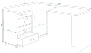 Стол компьютерный Мэрдэс СР-165С