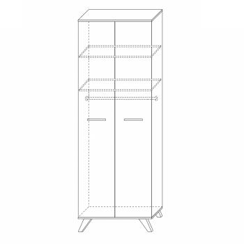 Шкаф Кураж Вега Скандинавия 800 высокий