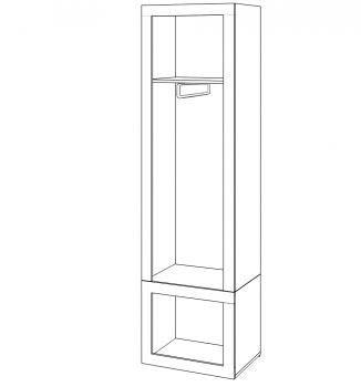 Шкаф Мэрдэс 60/45Д