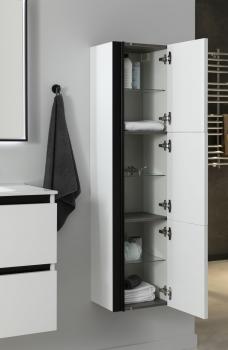 Шкаф-пенал для ванной De Aqua Ариетта New 40 R с зеркалом