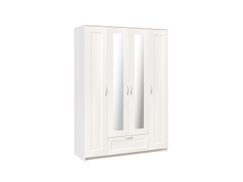 Шкаф четырёхдверный Гуд Лакк Сириус (1 ящик, 2 зеркала)