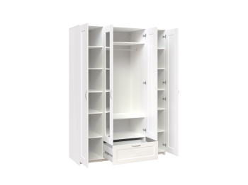 Шкаф четырёхдверный Гуд Лакк Сириус (1 ящик, 2 зеркала)