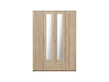 Шкаф четырёхдверный Гуд Лакк Сириус (1 ящик, 2 зеркала)