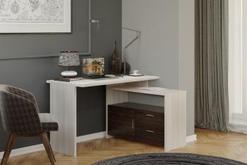 Компьютерный стол Мэрдэс СКЛ-ПРЯМ130Р+ТБЛ со скругленными углами