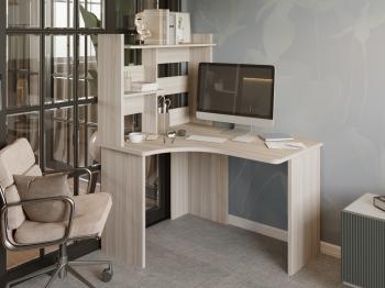 Стол Мэрдэс СКЛ-Угл120+НКЛ-100 (без тумбы) с надстройкой Левый