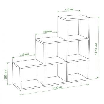 Стеллаж Мэрдэс Лесенка СЛД
