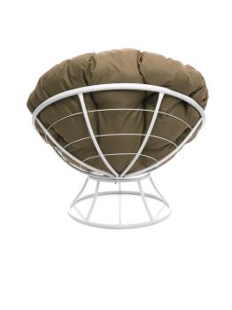 Кресло M-group ПАПАСАН без ротанга белое