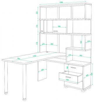 Стол компьютерный Мэрдэс СР-420/170